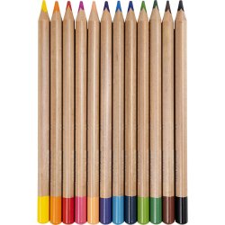 Edugreen Kraftige Farveblyanter, tykkelse 10 mm, mine 5 mm, ass. farver, 12 stk./ 1 pk.