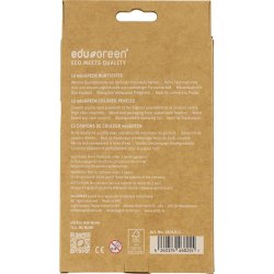 Edugreen Kraftige Farveblyanter, tykkelse 10 mm, mine 5 mm, ass. farver, 12 stk./ 1 pk.