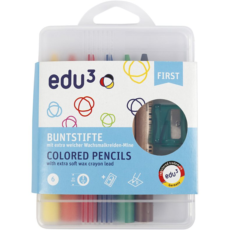 EDU First, tykkelse 13 mm, mine 8 mm, 6 stk./ 1 pk.