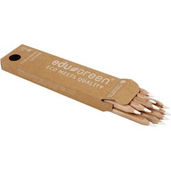 Edugreen Kraftige Farveblyanter, mine 5 mm, hvid, 10 stk./ 1 pk.