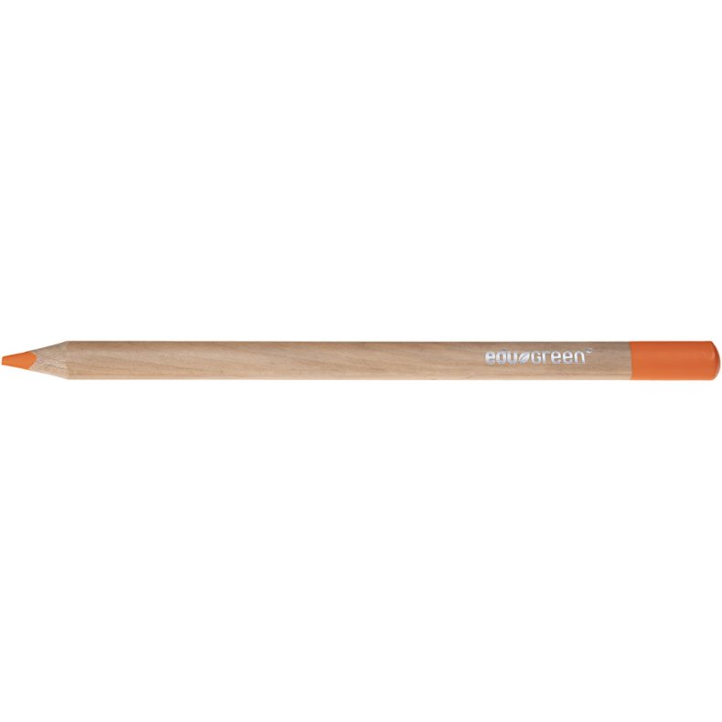 Edugreen Kraftige Farveblyanter, mine 5 mm, orange, 10stk./ 1 pk.