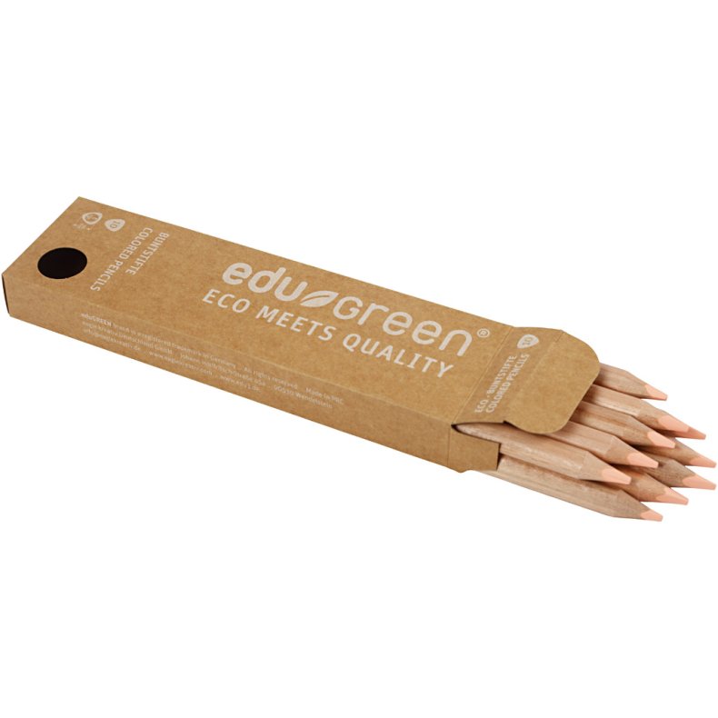 Edugreen Kraftige Farveblyanter, mine 5 mm, laksefarvet, 10 stk./ 1 pk.