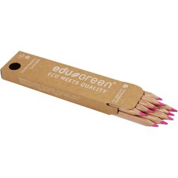 Edugreen Kraftige Farveblyanter, mine 5 mm, rosa, 10 stk./ 1 pk.