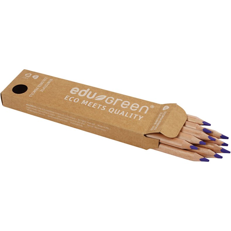Edugreen Kraftige Farveblyanter, mine 5 mm, violet, 10 stk./ 1 pk.