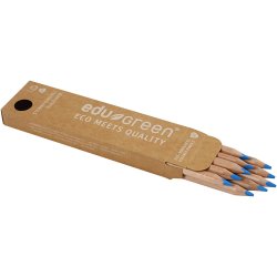 Edugreen Kraftige Farveblyanter, mine 5 mm, lysebl&aring;, 10 stk./ 1 pk.