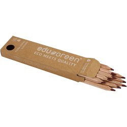 Edugreen Kraftige Farveblyanter, mine 5 mm, brun, 10 stk./ 1 pk.