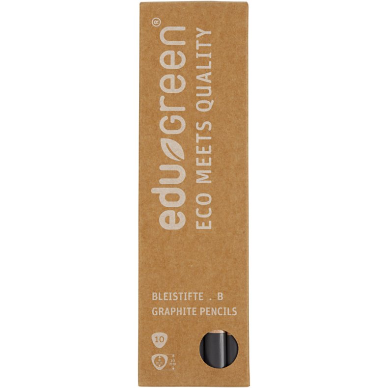 Edugreen Kraftige Blyanter, B, 10 stk./ 1 pk.