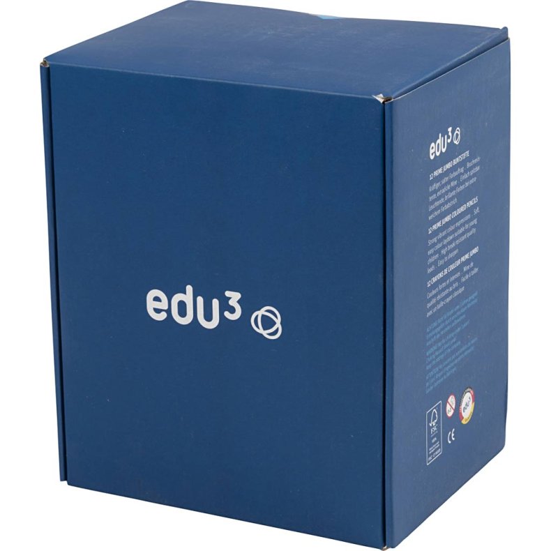 edu Kraftige Farveblyanter, tykkelse 10 mm, mine 6,25 mm, ass. farver, 96 stk./ 1 pk.