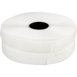 Burreb&aring;nd, B: 20 mm, hvid, 5 m/ 1 rl.