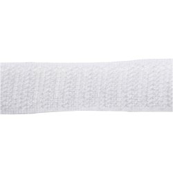 Burreb&aring;nd, B: 20 mm, hvid, 5 m/ 1 rl.