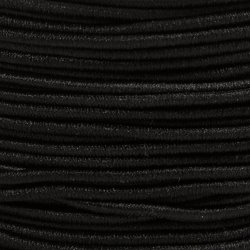 Elastiksnor, tykkelse 1 mm, sort, 25 m/ 1 rl.
