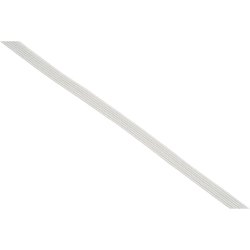 Elastikb&aring;nd, B: 6 mm, hvid, 50 m/ 1 rl.