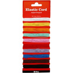 Elastiksnor, tykkelse 1 mm, 10x3.50 m/ 1 pk.