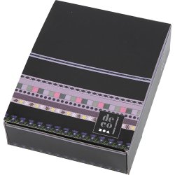 Dekorationsb&aring;nd, B: 10 mm, lilla, 48x2 m/ 1 pk.