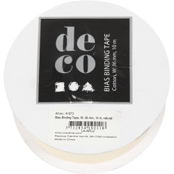 Skr&aring;b&aring;nd, B: 36 mm, natur, 10 m/ 1 rl.