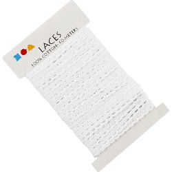 Blonde, B: 10 mm, hvid, 10 m/ 1 rl.