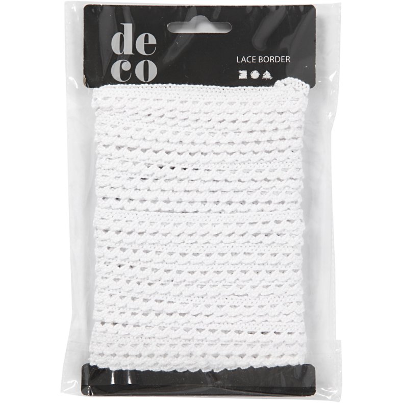 Blonde, B: 10 mm, hvid, 10 m/ 1 rl.