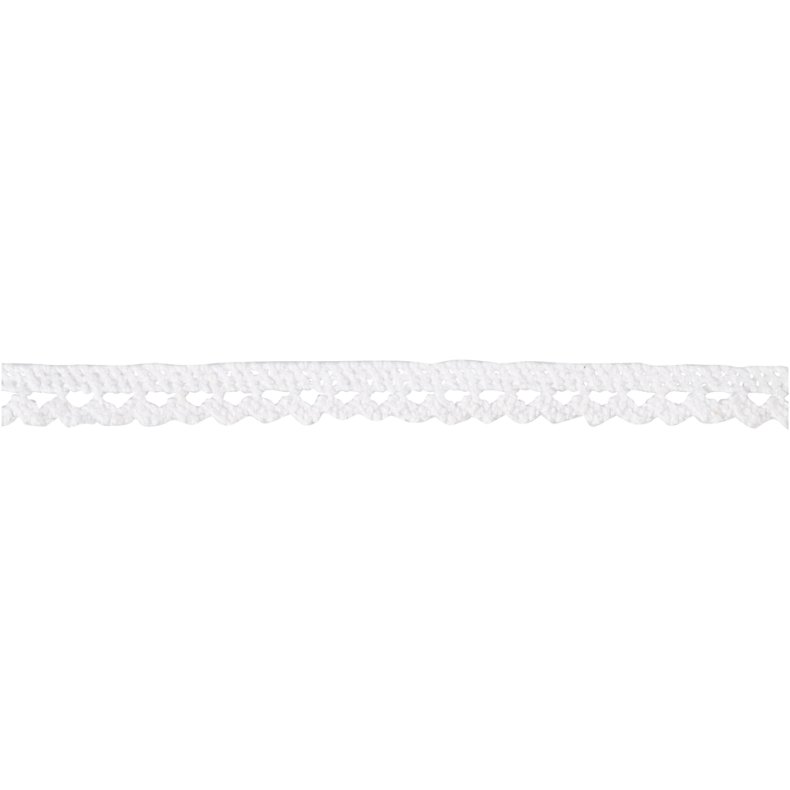 Blonde, B: 10 mm, hvid, 10 m/ 1 rl.