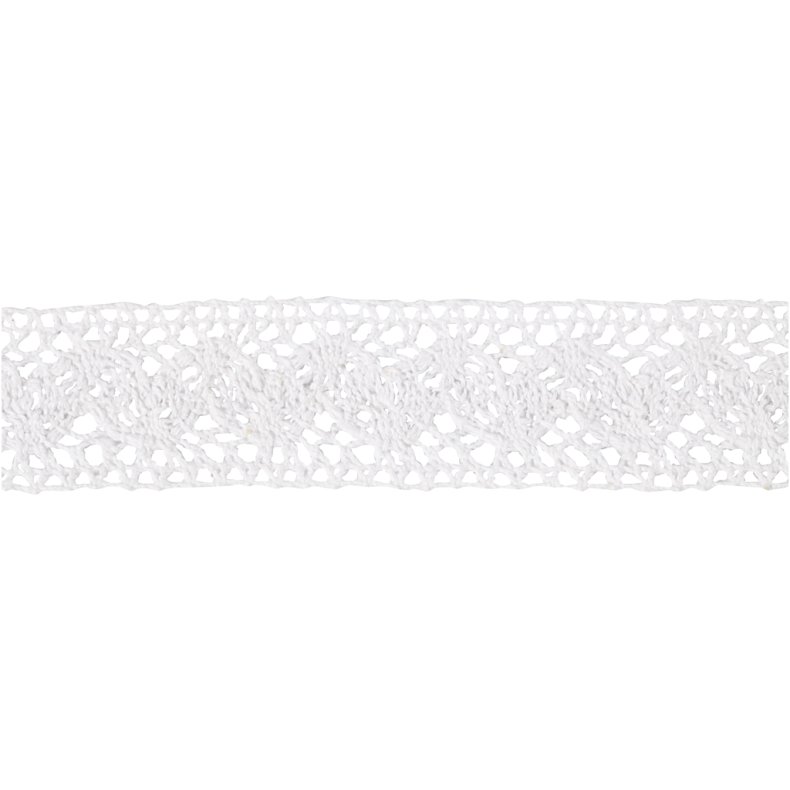 Blonde, B: 30 mm, hvid, 10 m/ 1 rl.