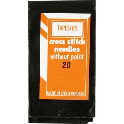 Broderin&aring;l, &Oslash;jem&aring;l 8 mm, nr. 20, L: 42 mm, uden spids, 25 stk./ 1 pk.