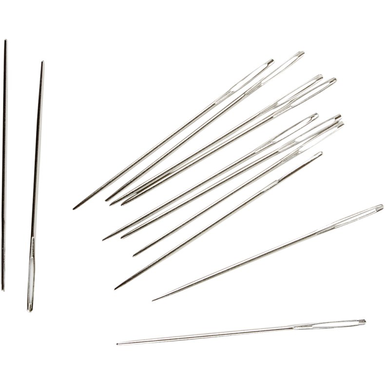 Broderin&aring;l, &Oslash;jem&aring;l 8 mm, nr. 20, L: 42 mm, uden spids, 25 stk./ 1 pk.