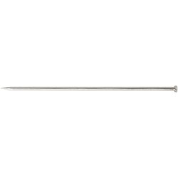 Knappen&aring;le, L: 34 mm, tykkelse 0,6 mm, ca. 600 stk., s&oslash;lv, 50 g/ 1 pk.