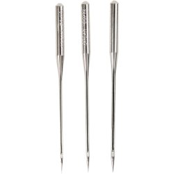 Symaskinen&aring;le, nr. 70+80+90+100, 10 stk./ 1 pk.