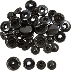 Trykknapper - refill, diam. 15 mm, 10 stk./ 1 pk.