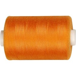 Polyester Sytr&aring;d, orange, 1000 m/ 1 rl.