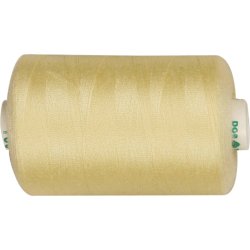 Polyester Sytr&aring;d, gul, 1000 m/ 1 rl.