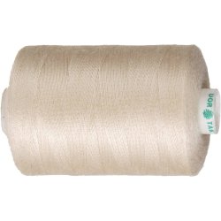 Polyester Sytr&aring;d, beige, 1000 m/ 1 rl.