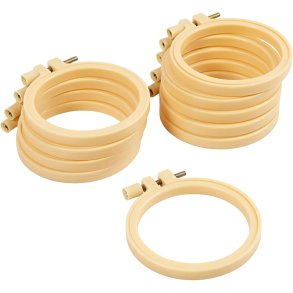 Broderiramme, Rund, diam. 9,5 cm, 10 stk./ 1 pk.