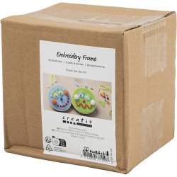 Broderiramme, Rund, diam. 9,5 cm, 10 stk./ 1 pk.