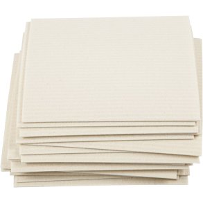 Karklud, str. 17x19,5 cm, råhvid, 20 stk./ 1 pk.