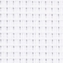 Aidastof, str. 50x50 cm, 24 tern pr. 10 cm, hvid, 1 stk.