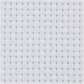 Aidastof, str. 50x50 cm, 35 tern pr. 10 cm, hvid, 1 stk.