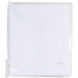 Aidastof, B: 150 cm, 35 tern pr. 10 cm, hvid, 3 m/ 1 stk.