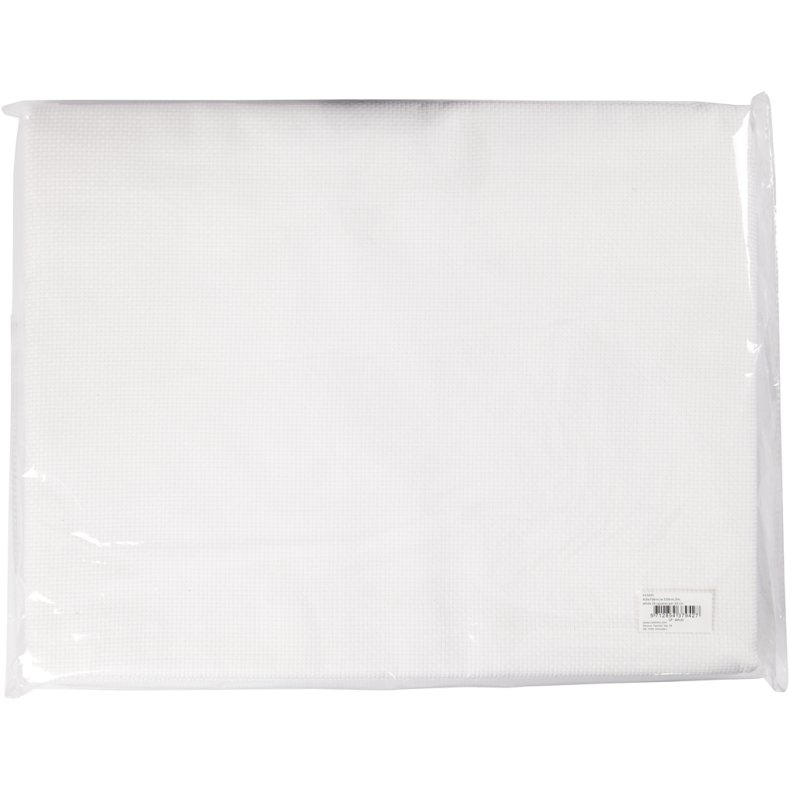 Aidastof, B: 150 cm, 35 tern pr. 10 cm, hvid, 3 m/ 1 stk.