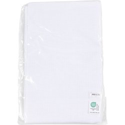 Aidastof, B: 60 cm, 24 tern pr. 10 cm, hvid, 3 m/ 1 pk.