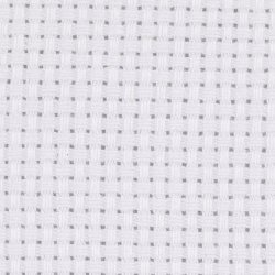 Aidastof, str. 50x50 cm, 43 tern pr. 10 cm, hvid, 1 stk.