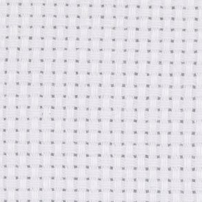 Aidastof, str. 50x50 cm, 43 tern pr. 10 cm, hvid, 1 stk.