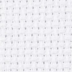 Aidastof, str. 50x50 cm, 70 tern pr. 10 cm, hvid, 1 stk.