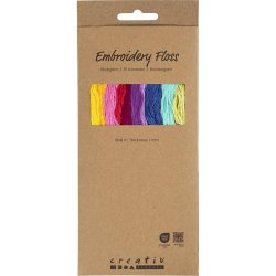 Broderigarn, tykkelse 1 mm, colorful, 10x8 m/ 1 pk.
