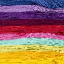 Broderigarn, tykkelse 1 mm, colorful, 10x8 m/ 1 pk.