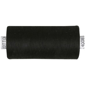 Sytråd, sort, 1000 m/ 1 rl.