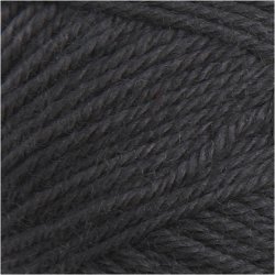 Babygarn, L: 172 M, m&oslash;rk gr&aring;, 50 g/ 1 ngl.