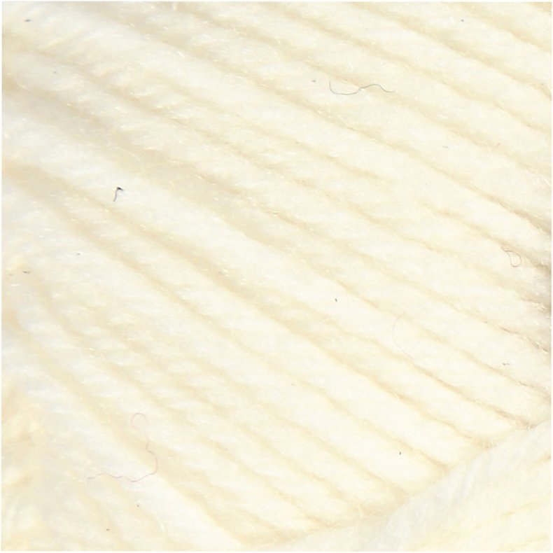 Babygarn, L: 172 M, creme, 50 g/ 1 ngl.