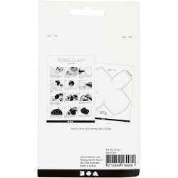 B&oslash;jle til pung, str. 10 cm, antik s&oslash;lv, 1 stk.