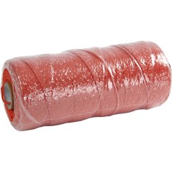 Knyttegarn, L: 315 M, tykkelse 1 mm, Tynd kvalitet 12/12, orange, 220 g/ 1 ngl.