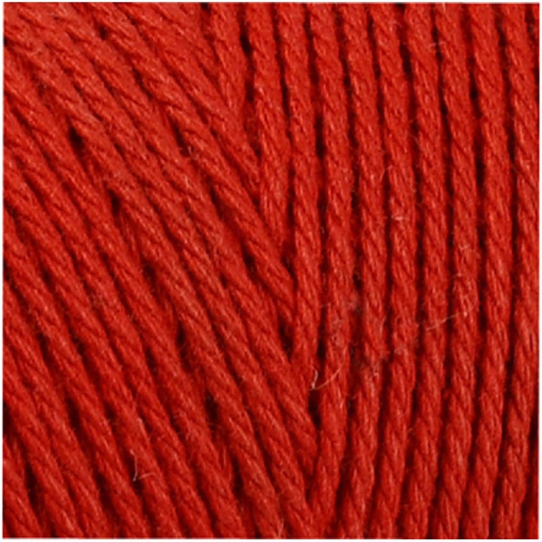 Knyttegarn, L: 315 M, tykkelse 1 mm, Tynd kvalitet 12/12, r&oslash;d, 220 g/ 1 ngl.